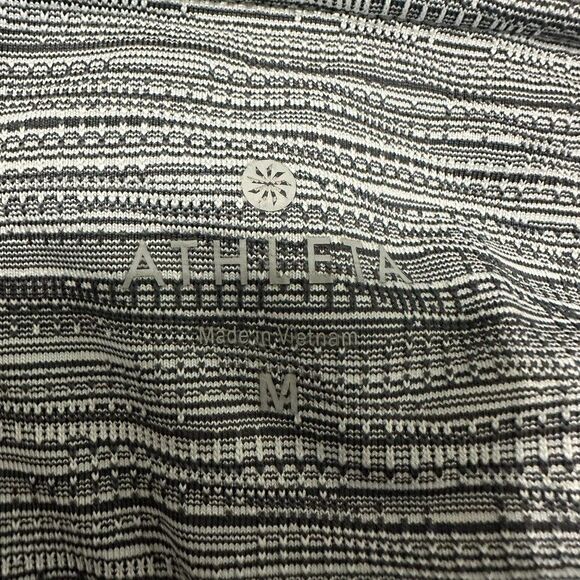 Athleta Chaturanga Leggings Grey Black Jacquard Medium - Picture 3 of 5